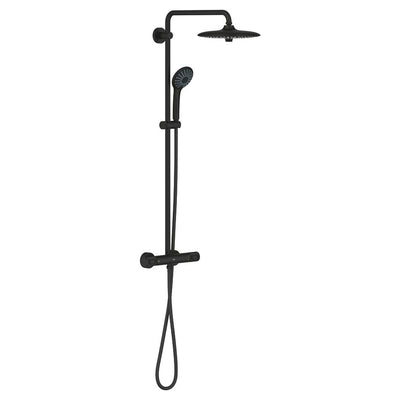 GROHE Euphoria System 260 Thermostatic Shower System - Matt Black