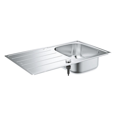 GROHE K200 Stainless Steel Sink with Drainer - Stainless Steel