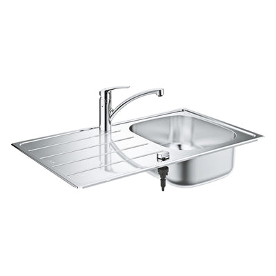 GROHE K200 Sink and Eurosmart Tap Bundle - Stainless Steel