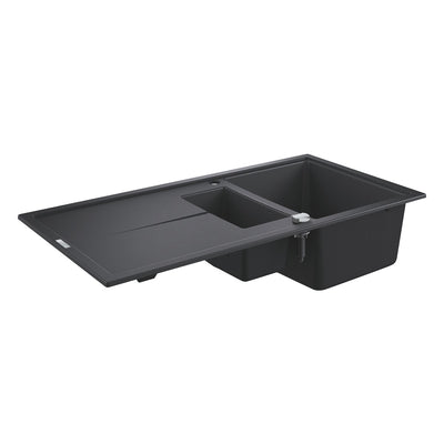 GROHE K400 60-C Composite Sink 100/50 1.5 Bowl Reversible - Black
