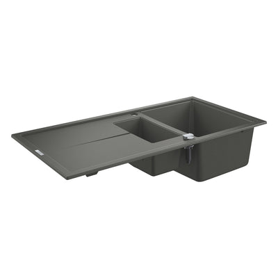 GROHE K400 60-C Composite Sink 100/50 1.5 Bowl Reversible - Granite Grey