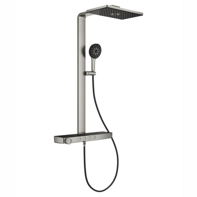 GROHE Rainshower Aqua Pure square head shower system, side view