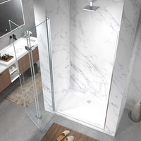 Gulietta Aero Bi Fold Shower Door Chrome Open