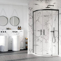 IDEA black PDD Quadrant Shower Enclosure in Bathroom