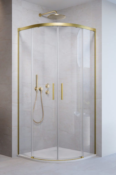 Radaway Idea PDD Brushed Gold shower enclosure