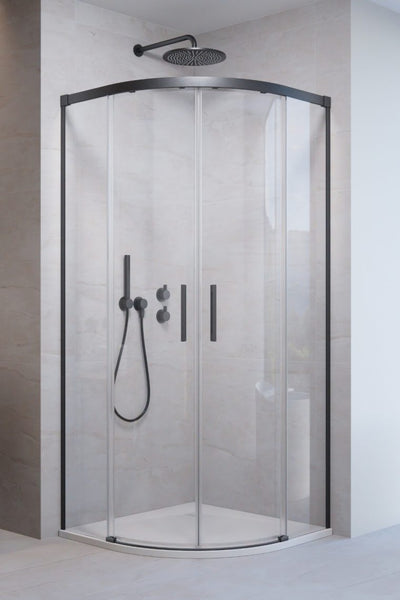 Radaway Idea 6 PDD Quadrant Shower Enclosure (Brushed) — 800x800 / Brushed GunMetal