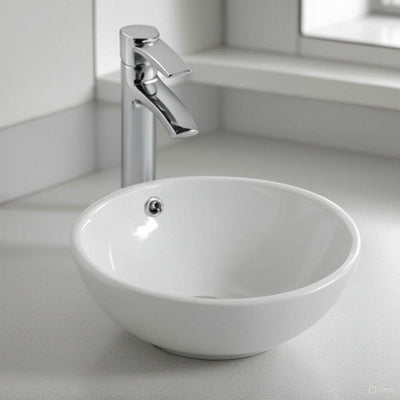 Polar Countertop Basin - White - Glacier Ceramic