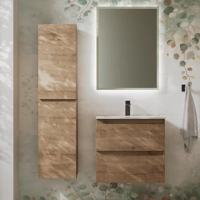 Incline Oak vanity unit lifestyle