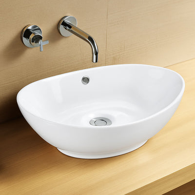 Jade Countertop Basin - White - Glacier Ceramic