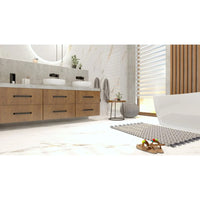 Kai Wood Vanity Unit & Countertop in Bathroom