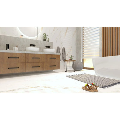 Kai Wood Vanity Unit & Countertop in Bathroom