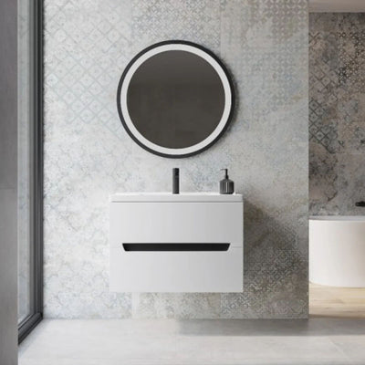 Know White & Black Vanity Unit and Kansas Basin