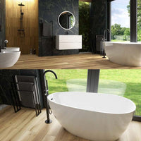 Lacrima Freestanding White Bath in Bathroom