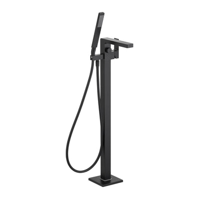 KFA Logon freestanding bath mixer in matt black