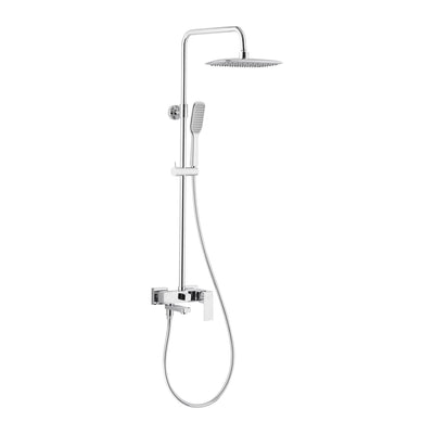 KFA Logon rainshower set with folding bath spout in chrome