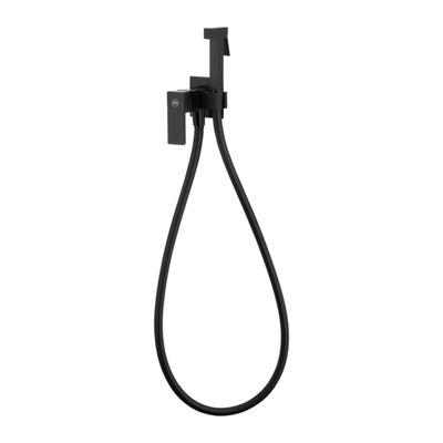 KFA Logon concealed bidet mixer with spray handset in matt black