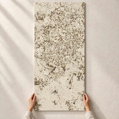 Lindari Naturale Matt 120x60cm – full tile held in hands – product render