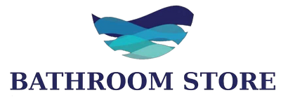 Logo of Bathroom Store with a stylized bird design in blue and green on a white background.