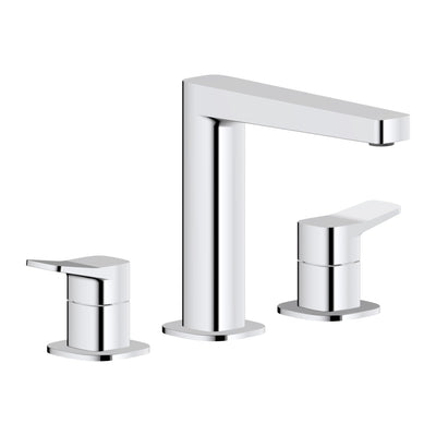 KFA Malaga 3-hole countertop washbasin mixer in chrome