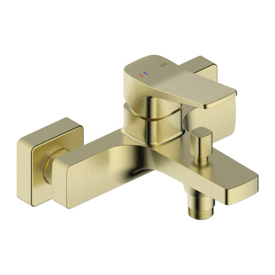 Malaga Wall-Mounted Bath Mixer — Brushed Gold
