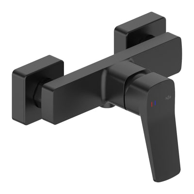 KFA Malaga wall-mounted shower mixer in matt black