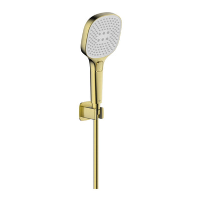 Malaga Point-Fixed Shower Set — Brushed Gold