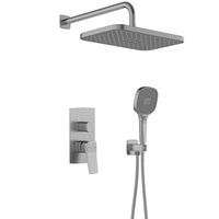 Malaga Wall-Mounted Concealed Shower Mixer with Handset - Chrome - KFA
