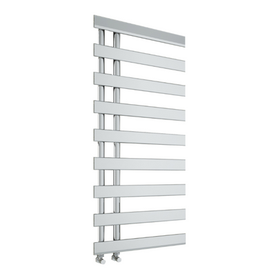 Milton Designer Offset Towel Radiator – Brushed Brass or Chrome - brushed-gold 1564x500mm - Bathroom Store Ireland