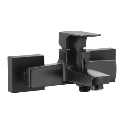 KFA Mokait wall-mounted bath mixer in matt black