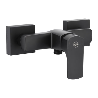KFA Mokait wall-mounted shower mixer in matt black