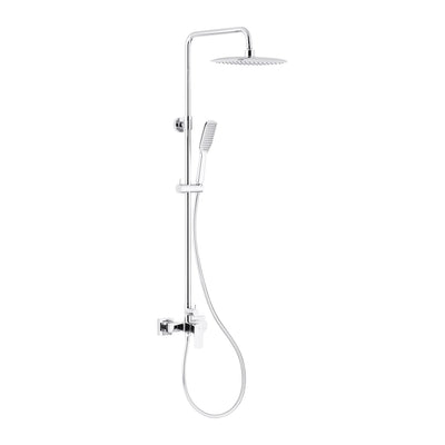 KFA Mokait rainshower set with manual mixer in chrome