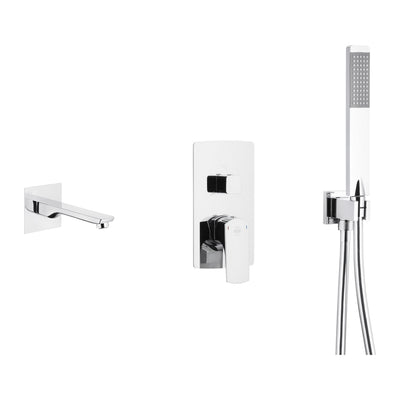 KFA Mokait concealed bath set in chrome