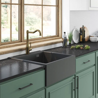 Deante Eridan Granite Belfast Sink - 1 Bowl, Multi-Colour Options - alabaster - Deante