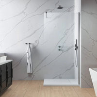 Modo New II 8mm Walk-In Screen Clear Glass - Brushed Gunmetal Profile