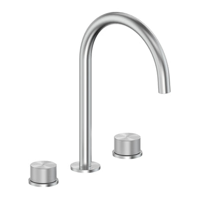 KFA MOZA 316L stainless steel 3-hole basin mixer tap