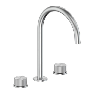 KFA MOZA 316L stainless steel 3-hole basin mixer tap