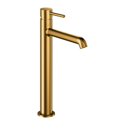 Moza Mini Countertop Basin Mixer Tap — Brushed Gold