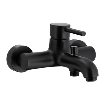 KFA Moza wall-mounted bath mixer in matt black