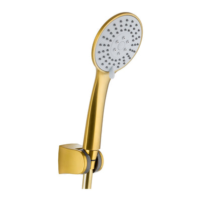 Moza Point-Fixed Shower Set — Brushed Gold