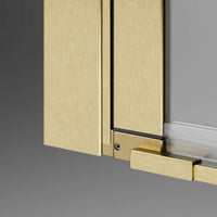 Radaway NES PND I Pivot Bath Screen – 6mm Glass, Brushed Gold - 1000mm Right - Radaway