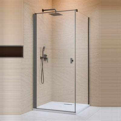 Radaway Nes 6 KDJ I Shower Enclosure - Brushed GunMetal