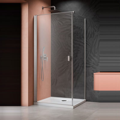 Radaway Nes 6 KDJ I Shower Enclosure - Brushed Nickel