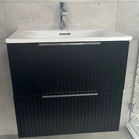 Phoenix Oklahoma Black Vanity Unit & Basin Close-up