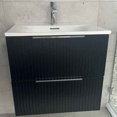 Phoenix Oklahoma Black Vanity Unit & Basin Close-up