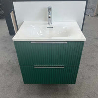 Phoenix Oklahoma Geen Vanity Unit & Basin with Chrome Handles