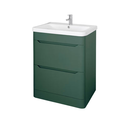 Eve Green 600mm Floor Standing Unit & Basin