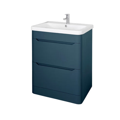 Eve Navy 600mm Floor Standing Unit & Basin