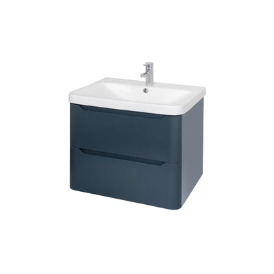 Eve Navy 600mm Wall Hung Unit & Basin