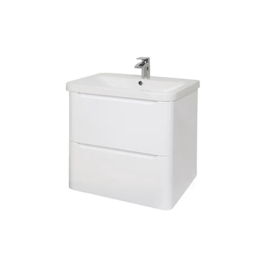 Eve White Gloss Wall Hung Unit & Basin