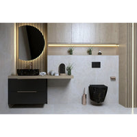 Phoenix Oklahoma Black Vanity Unit & Basin in Bathroom